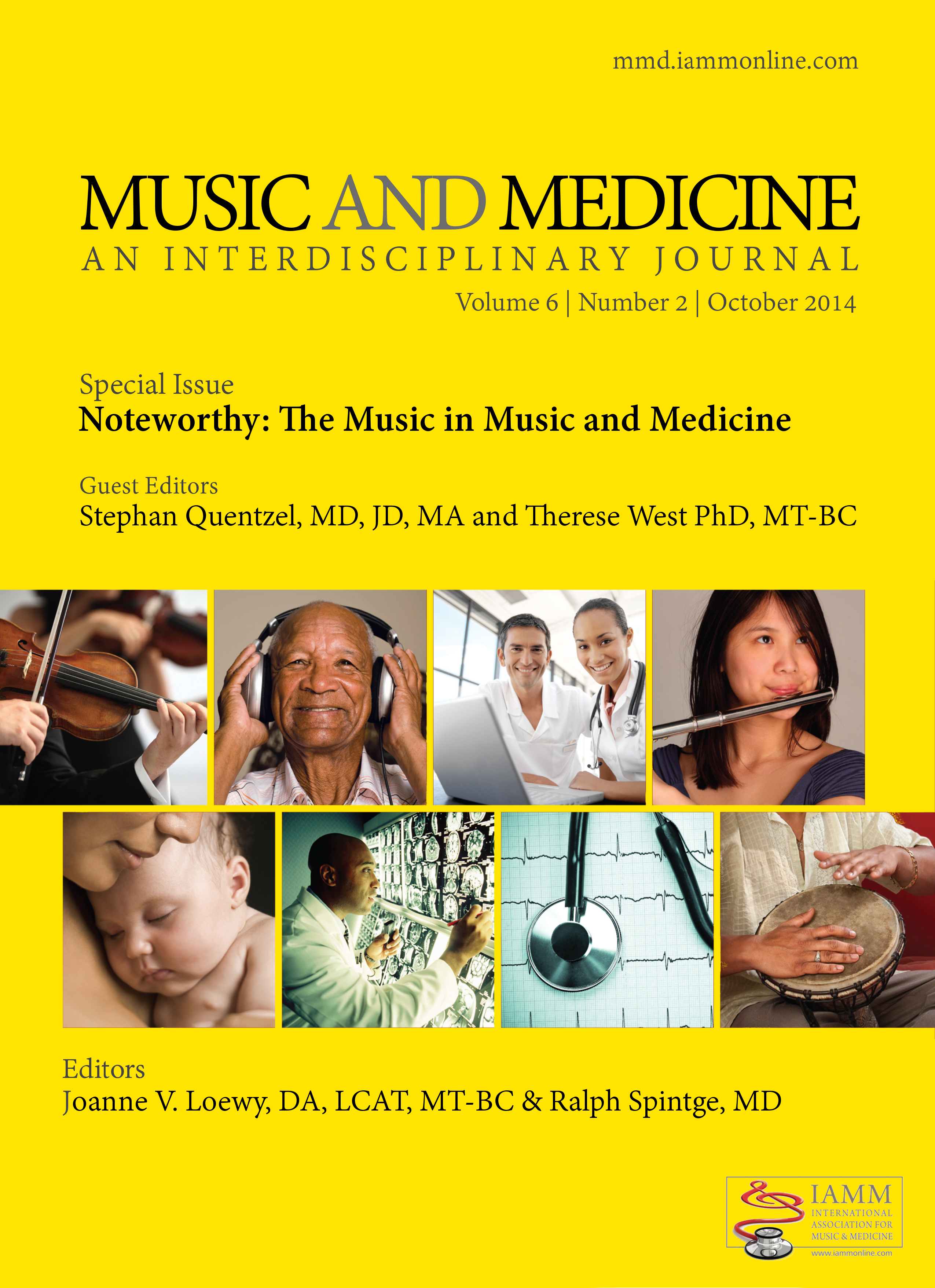 					View Vol. 6 No. 2 (2014): Noteworthy: The Music in Music and Medicine
				