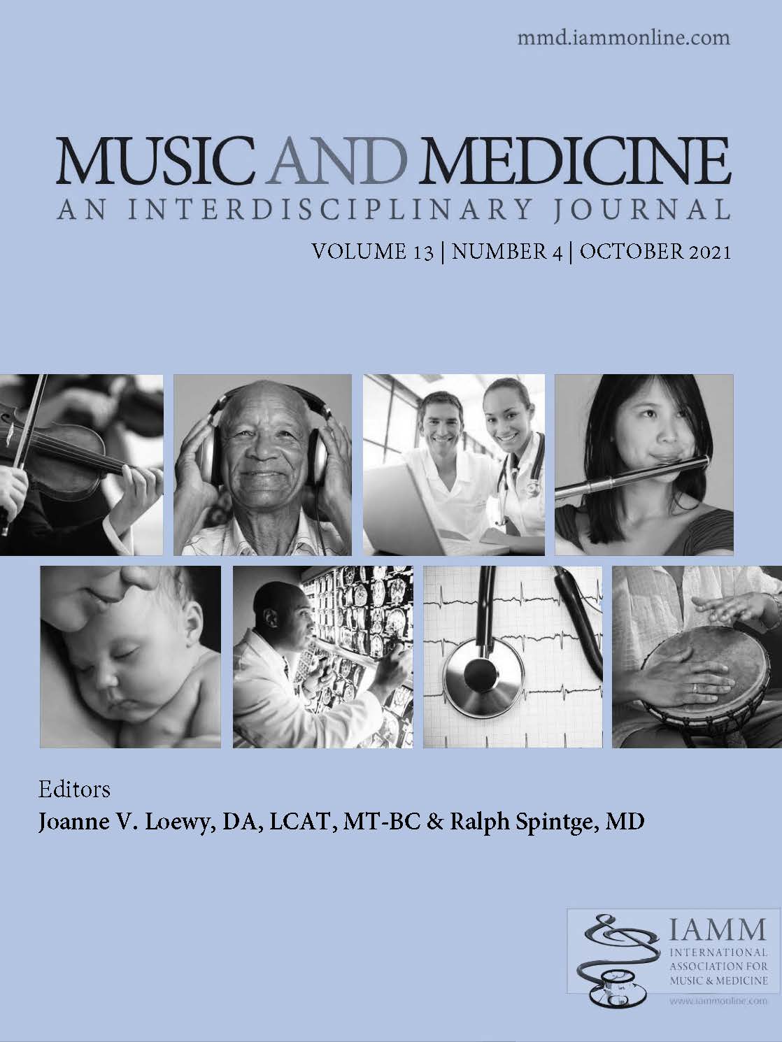 					View Vol. 13 No. 4 (2021): Music and Medicine October
				