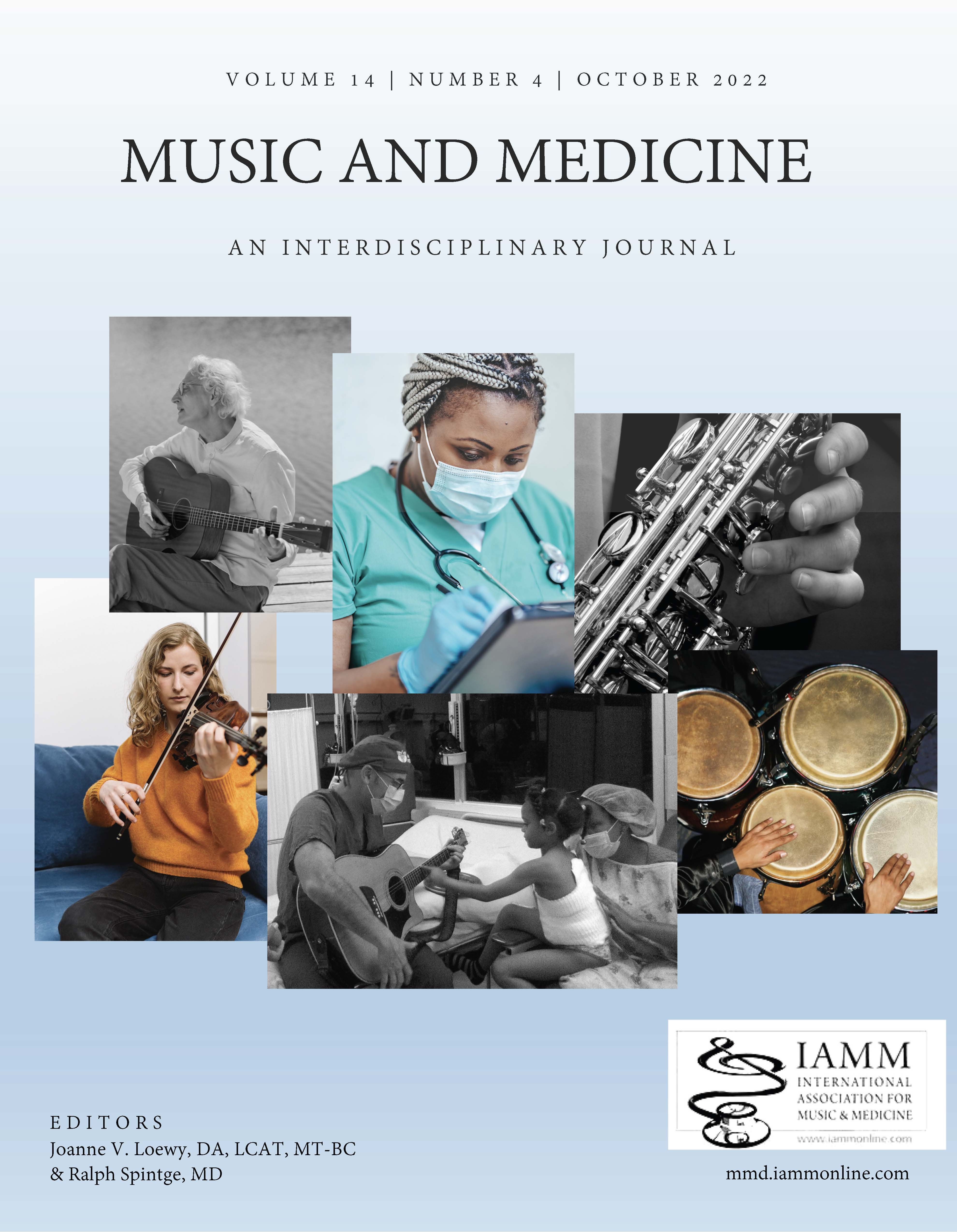 					View Vol. 14 No. 4 (2022): Music and Medicine October
				